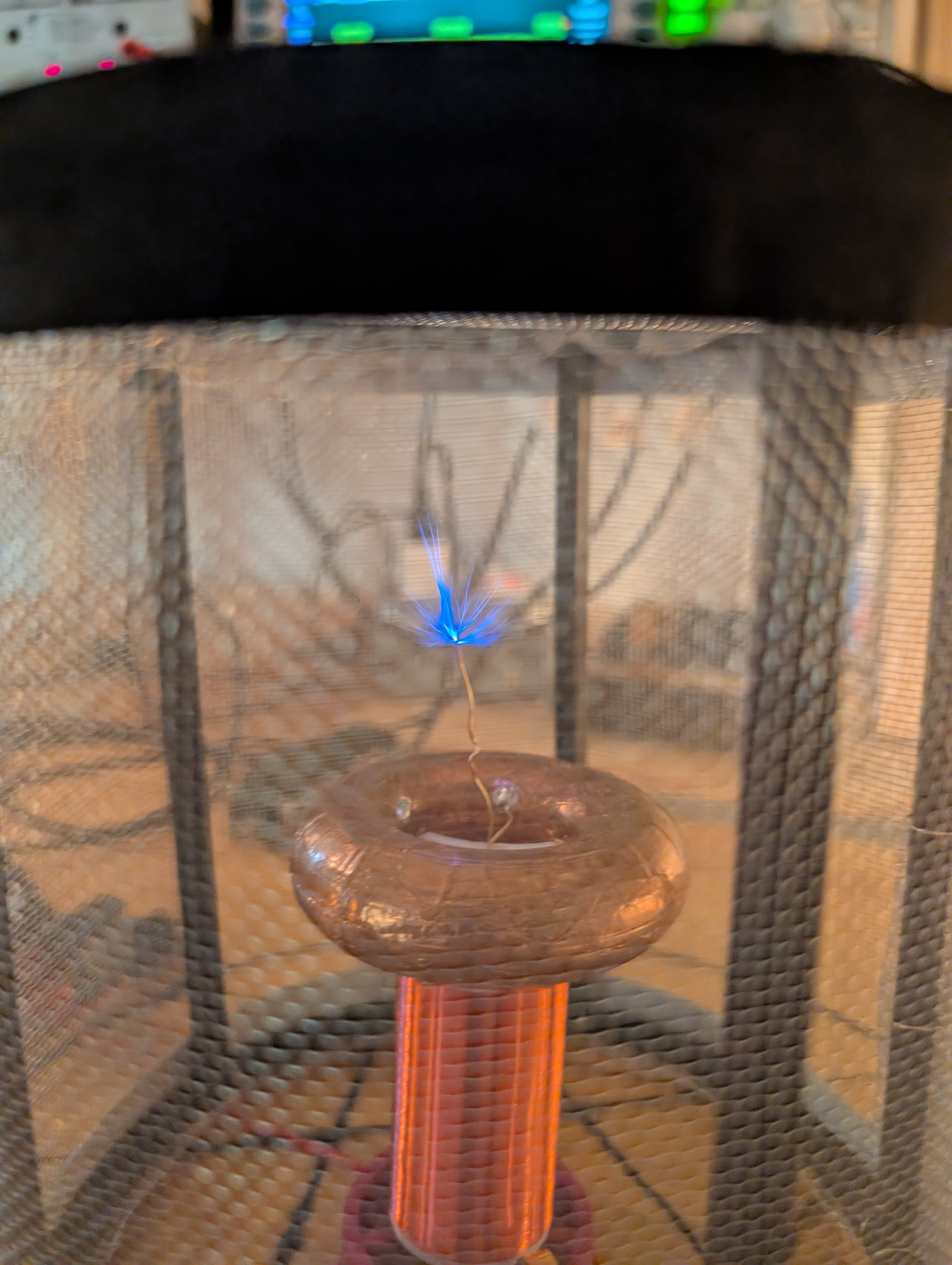 a more substantial tesla coil discharge