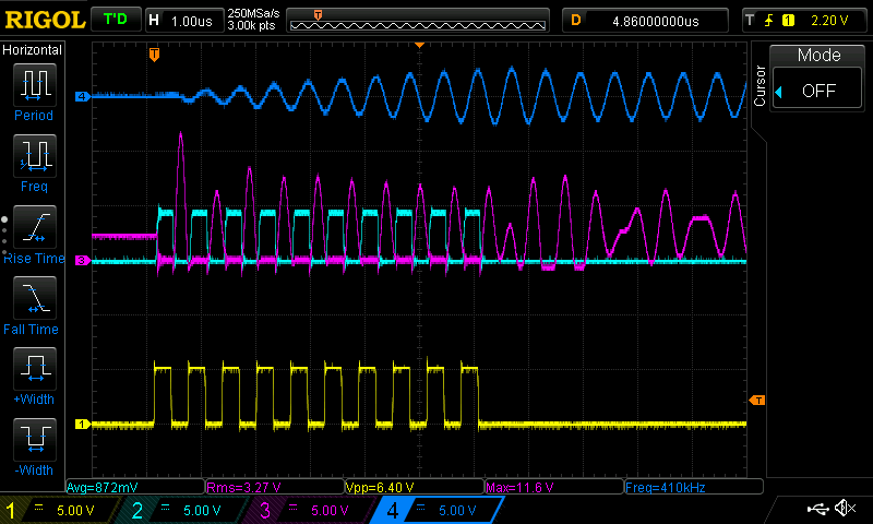 an oscilloscope trace showing oscillation, big whoop
